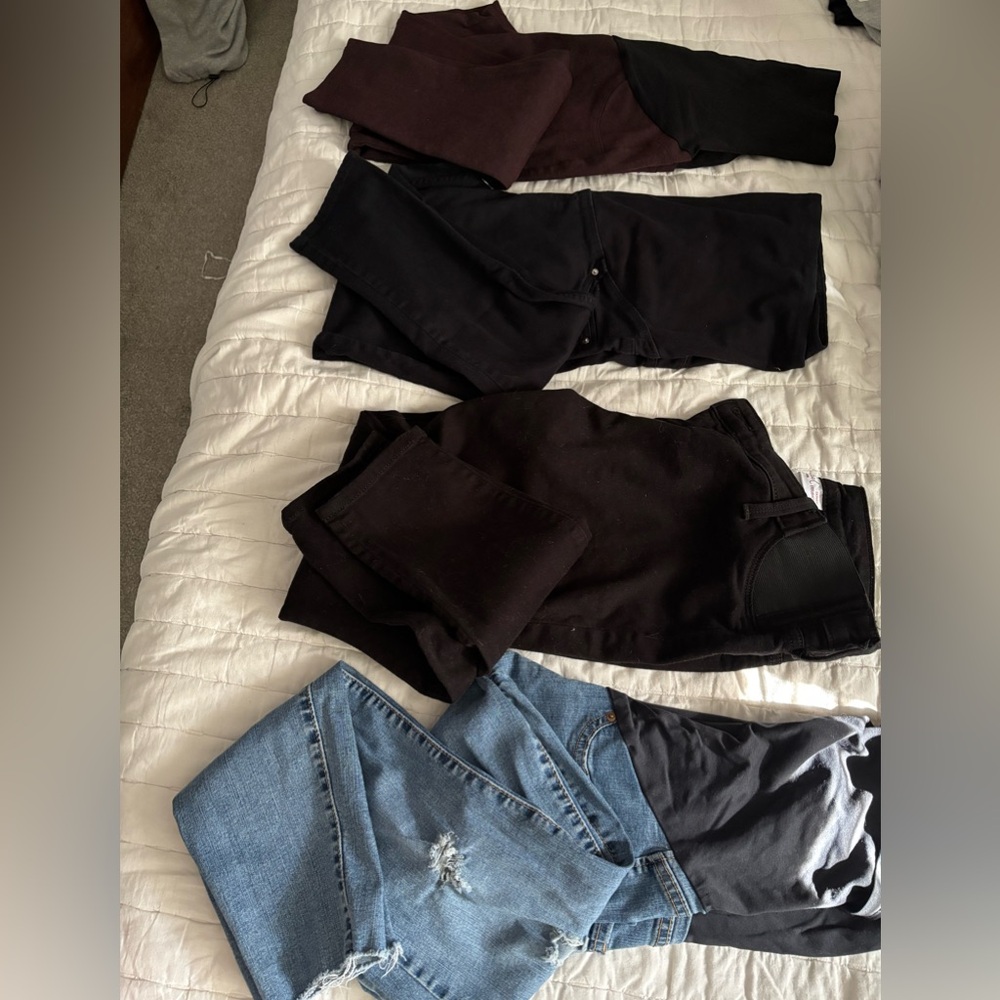 4 pairs of maternity pants